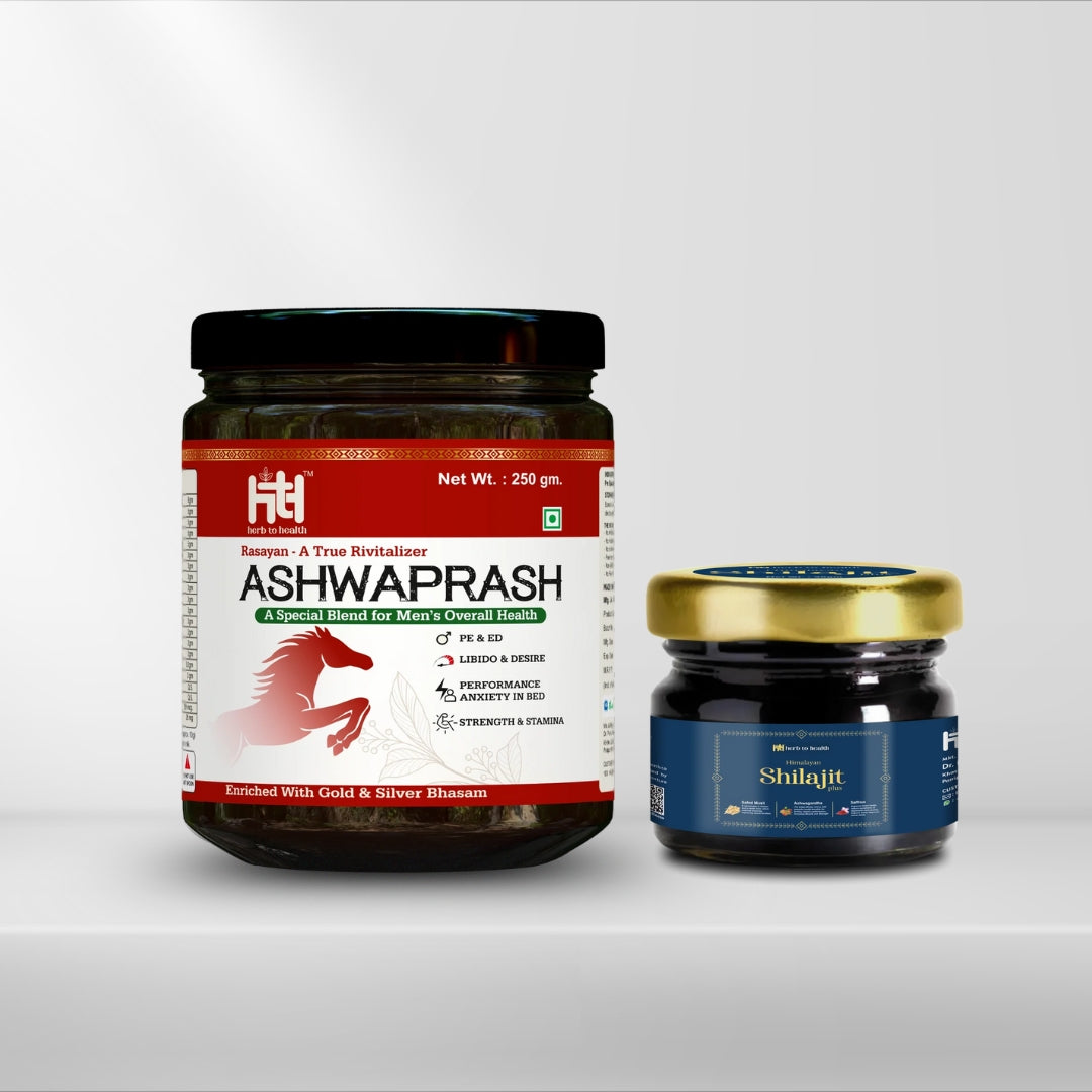 Ashwaprash + Himalayan Shilajit Plus Resin Combo