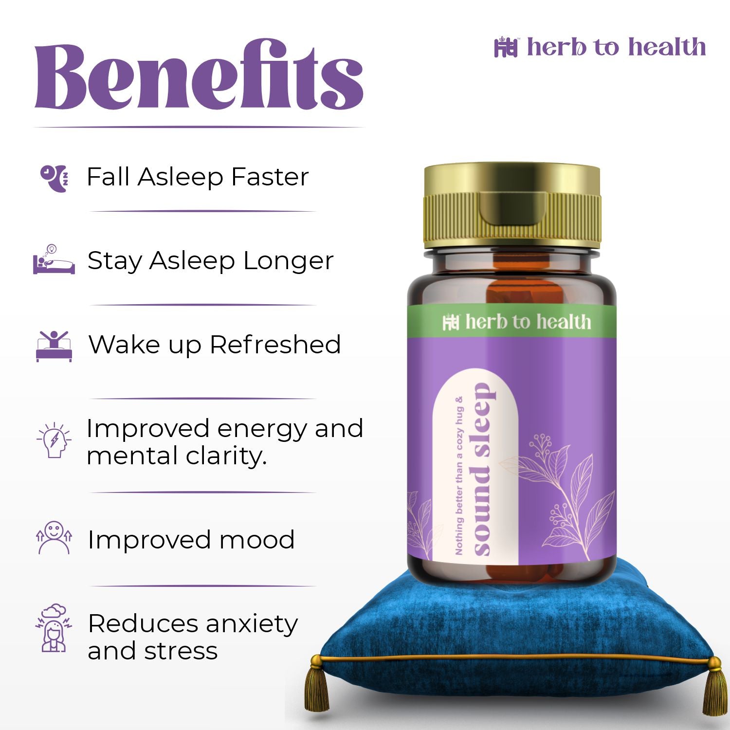 Herb to Health Sound Sleep for deep & calm sleep support