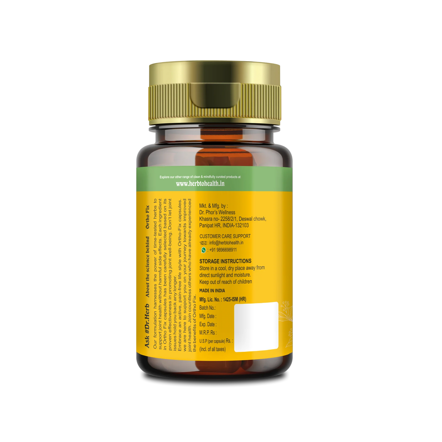 Herb to Health Ortho Fix For Joint Health, 60 Capsule