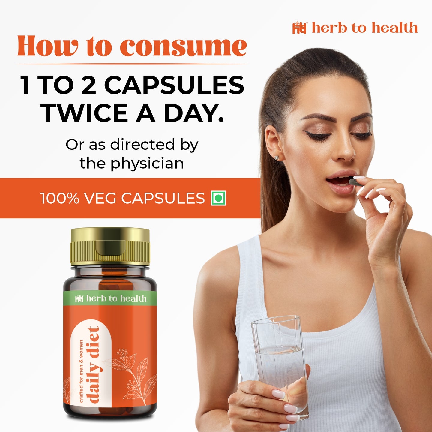 Herb To Health Daily Diet & Orthofix Capsule Combo