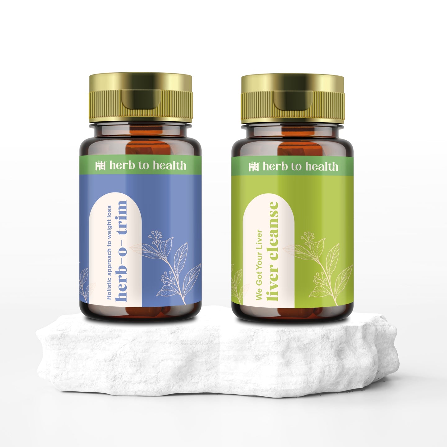 Herb To Health Liver Cleanse & Herb O Trim Capsule Combo