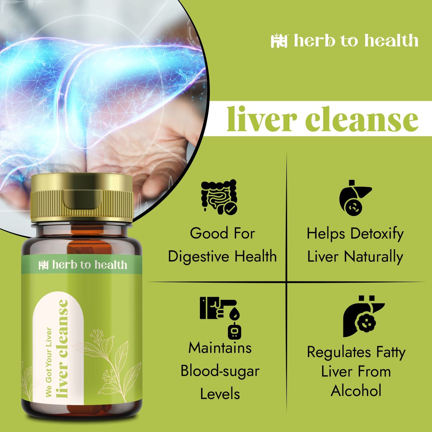 Herb To Health Liver Cleanse & Good Gut Capsule Combo