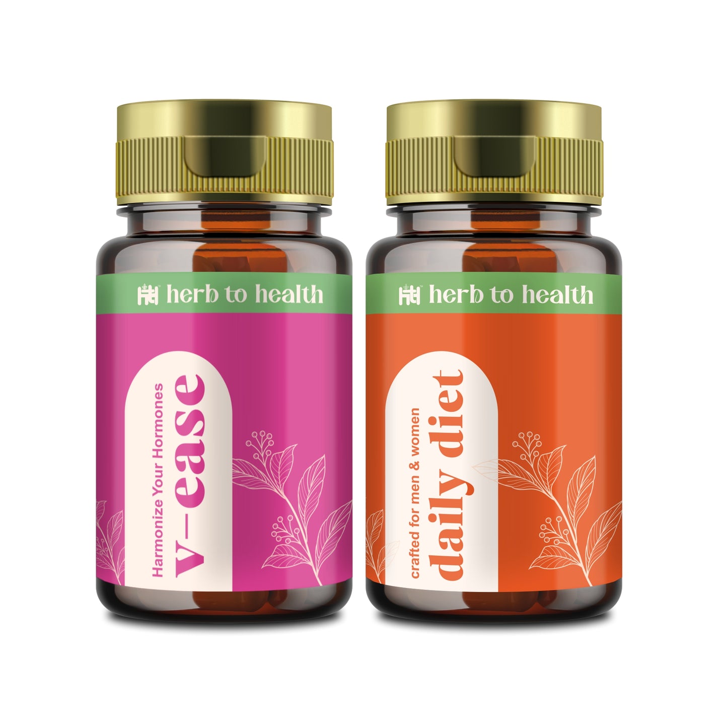 Herb To Health V-Ease & Daily Diet Capsule Combo